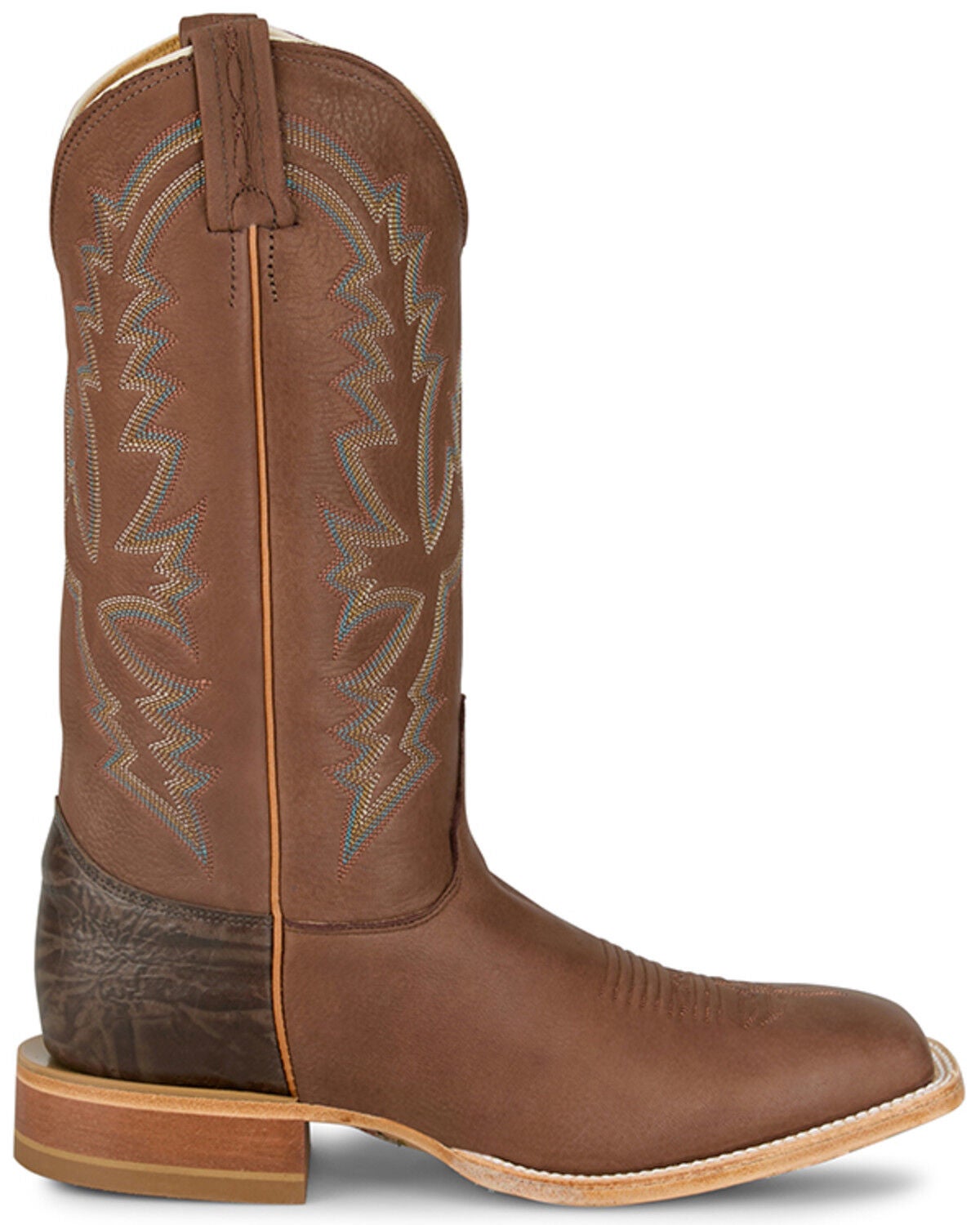 Image #2 - Justin Men's Boston Western Boots - Square Toe, Brown, hi-res