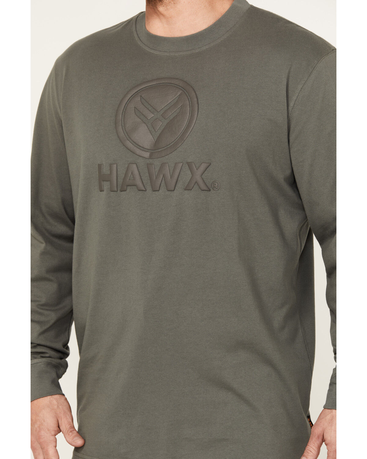Image #3 - Hawx Men's Long Sleeve Graphic Work T-Shirt, Charcoal, hi-res