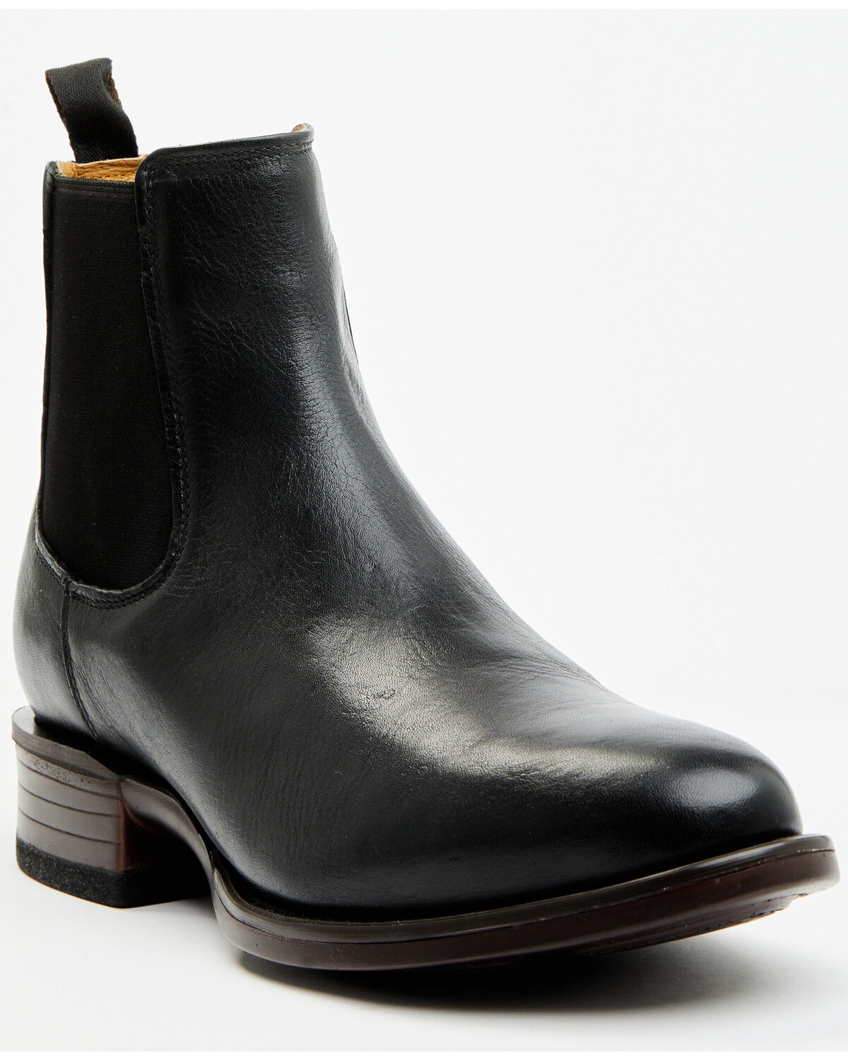 Image #1 - Cody James Men's Scout Chelsea Boots - Round Toe, Black/red, hi-res