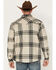 Image #4 - Cody James Men's Tavern Large Plaid Bonded Long Sleeve Button Down Flannel Jacket, Cream, hi-res