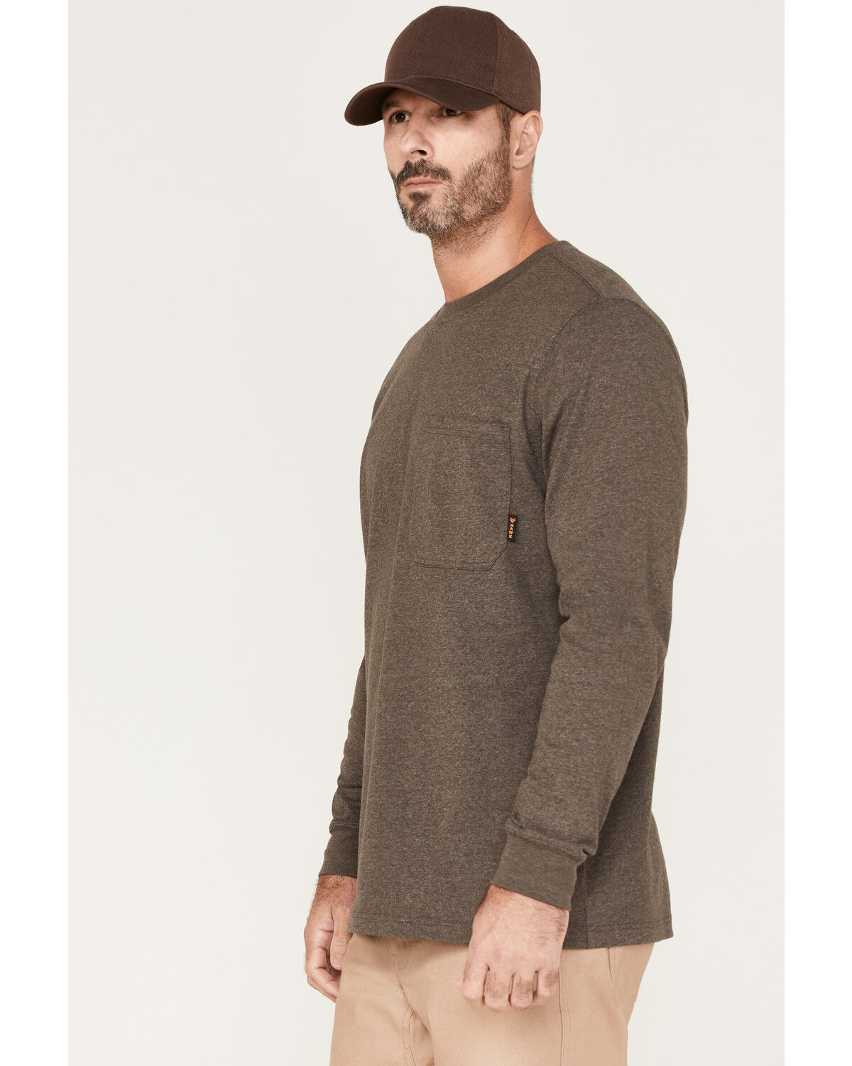 Image #3 - Hawx Men's Forge Work Pocket T-Shirt, Brown, hi-res