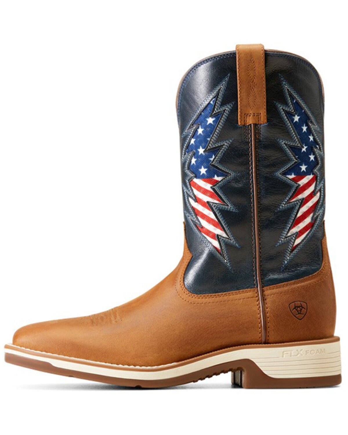 Image #2 - Ariat Men's Ridgeback VentTEK Performance Western Boots - Broad Square Toe, Brown, hi-res