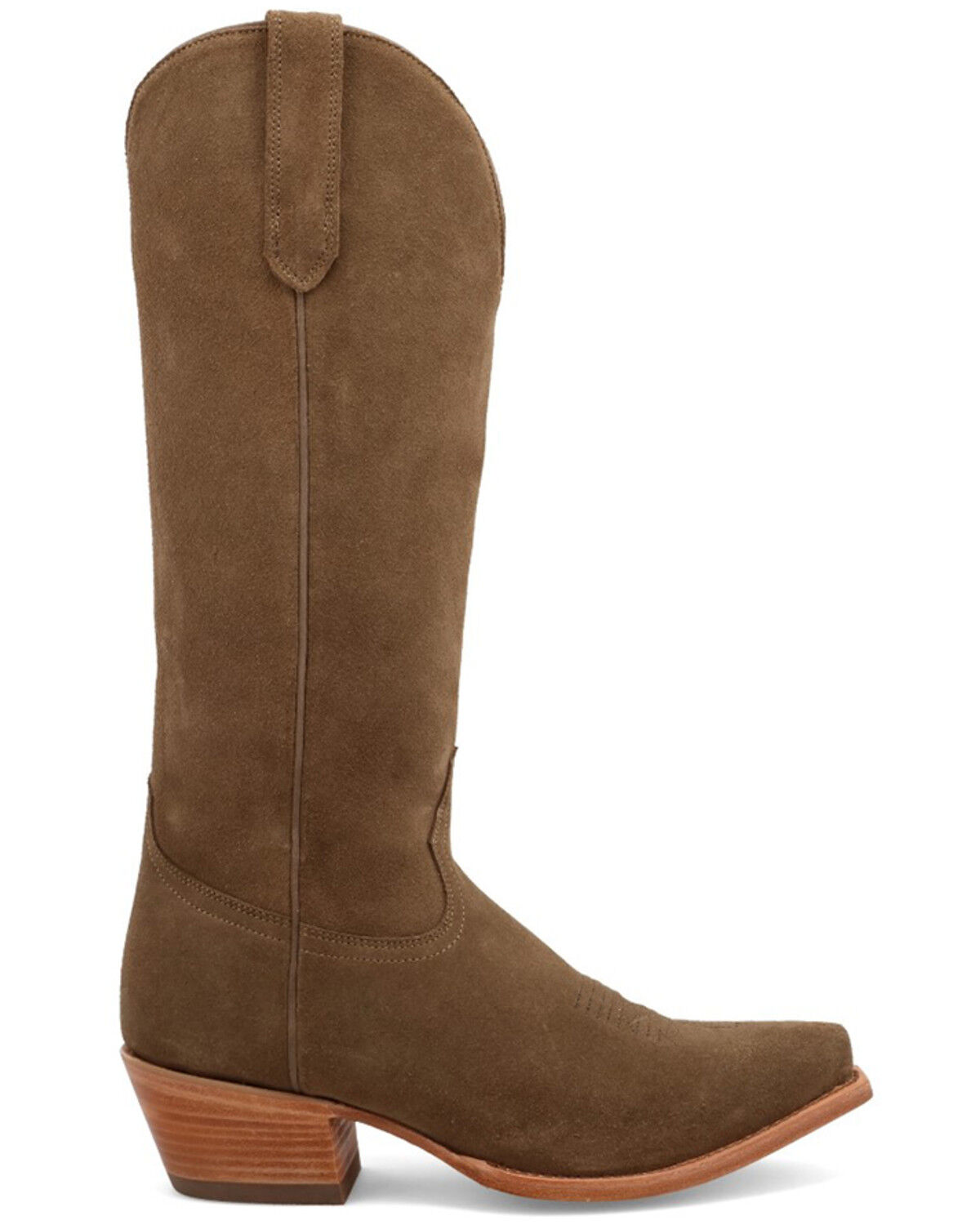 Image #2 - Black Star Women's Addison Suede Tall Western Boots - Snip Toe, Brown, hi-res