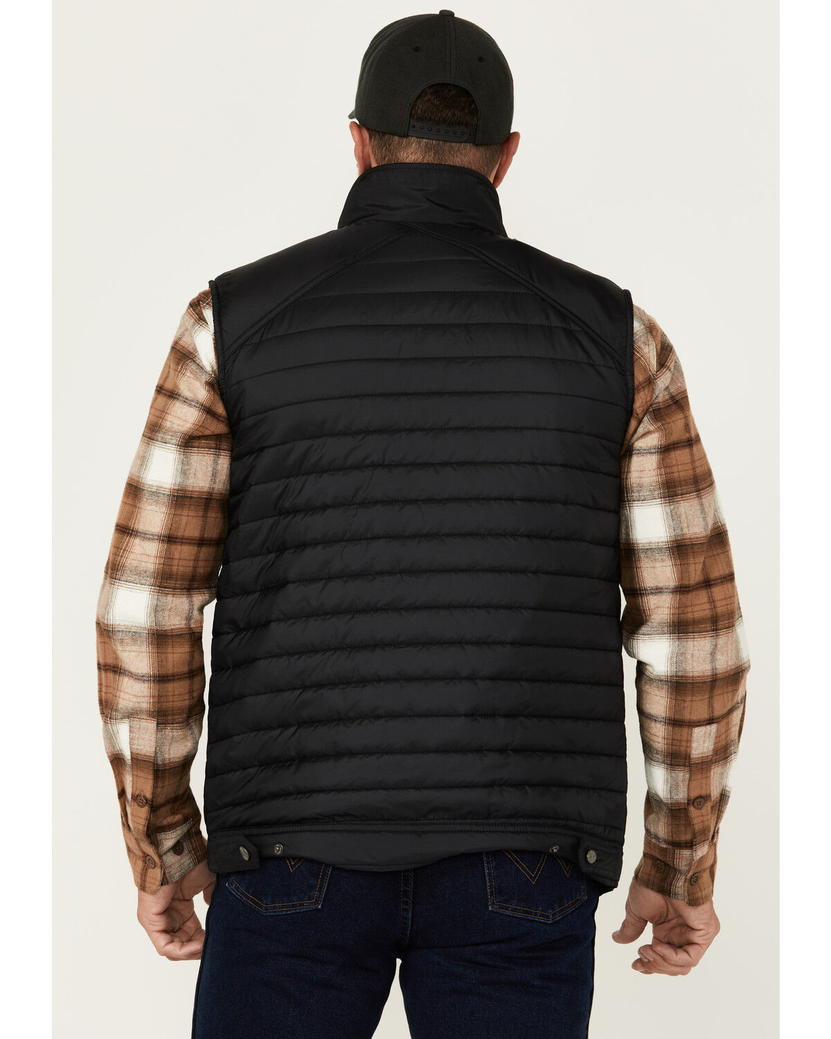 Image #4 - Dakota Grizzly Men's Brigade Quilted Insulated Vest, Black, hi-res