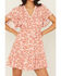 Image #3 - Shyanne Women's Floral Print Short Sleeve Mini Dress, Light Pink, hi-res