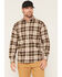 Image #1 - Carhartt Men's Hamilton Rugged Flex Lightweight Plaid Print Long Sleeve Button-Down Stretch Flannel Shirt, Green, hi-res