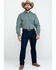 Tuf Cooper Men's Competition Brown Check Plaid Long Sleeve Western Shirt , Brown, hi-res