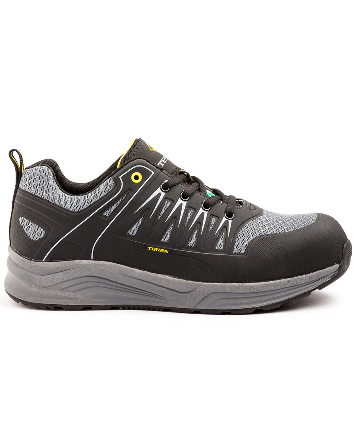 Image #2 - Terra Men's Rebound Work Shoes - Composite Toe, Black, hi-res