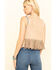 Image #2 - Vocal Women's Studded Fringe Suede Vest , Stone, hi-res