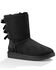 Image #1 - UGG Women's Bailey Bow II Slipper Boots - Round Toe, Black, hi-res
