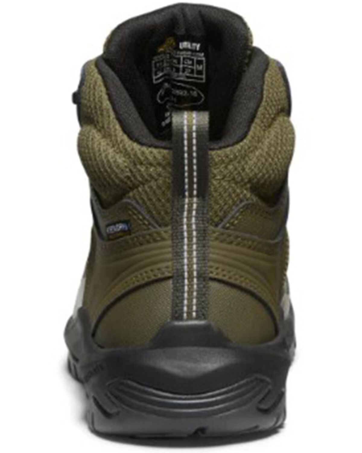 Image #3 - Keen Men's Reno Mid Waterproof Work Boots - Round Toe, Olive, hi-res