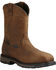 Image #1 - Ariat Men's WorkHog® Waterproof Work Boots - Composite Toe , Brown, hi-res