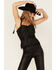 Wonderwest Women's Lace Trim Tank, Black, hi-res