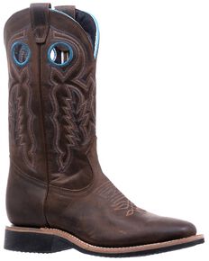 Boulet Women's Winter Western Boots- Wide Square Toe, Brown, hi-res