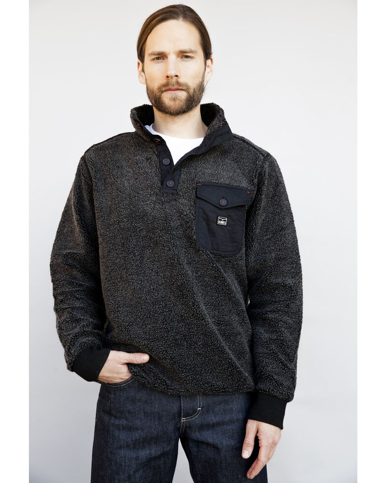 Kimes Ranch Men's Whiskey Pullover Sweater , Black, hi-res