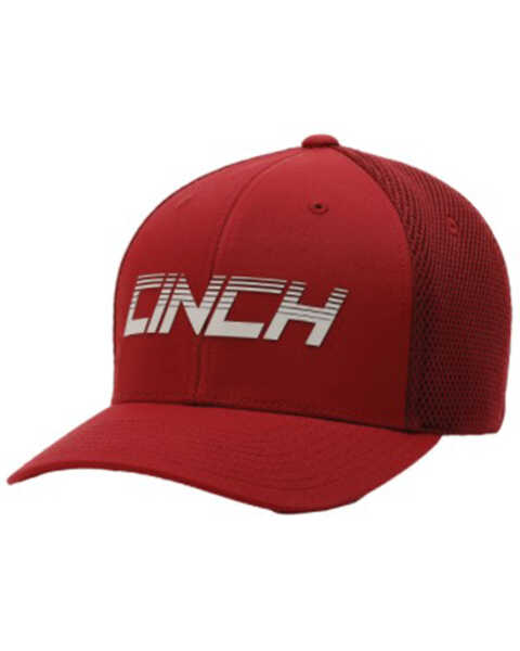 Cinch Men's Logo Ball Cap , Burgundy, hi-res