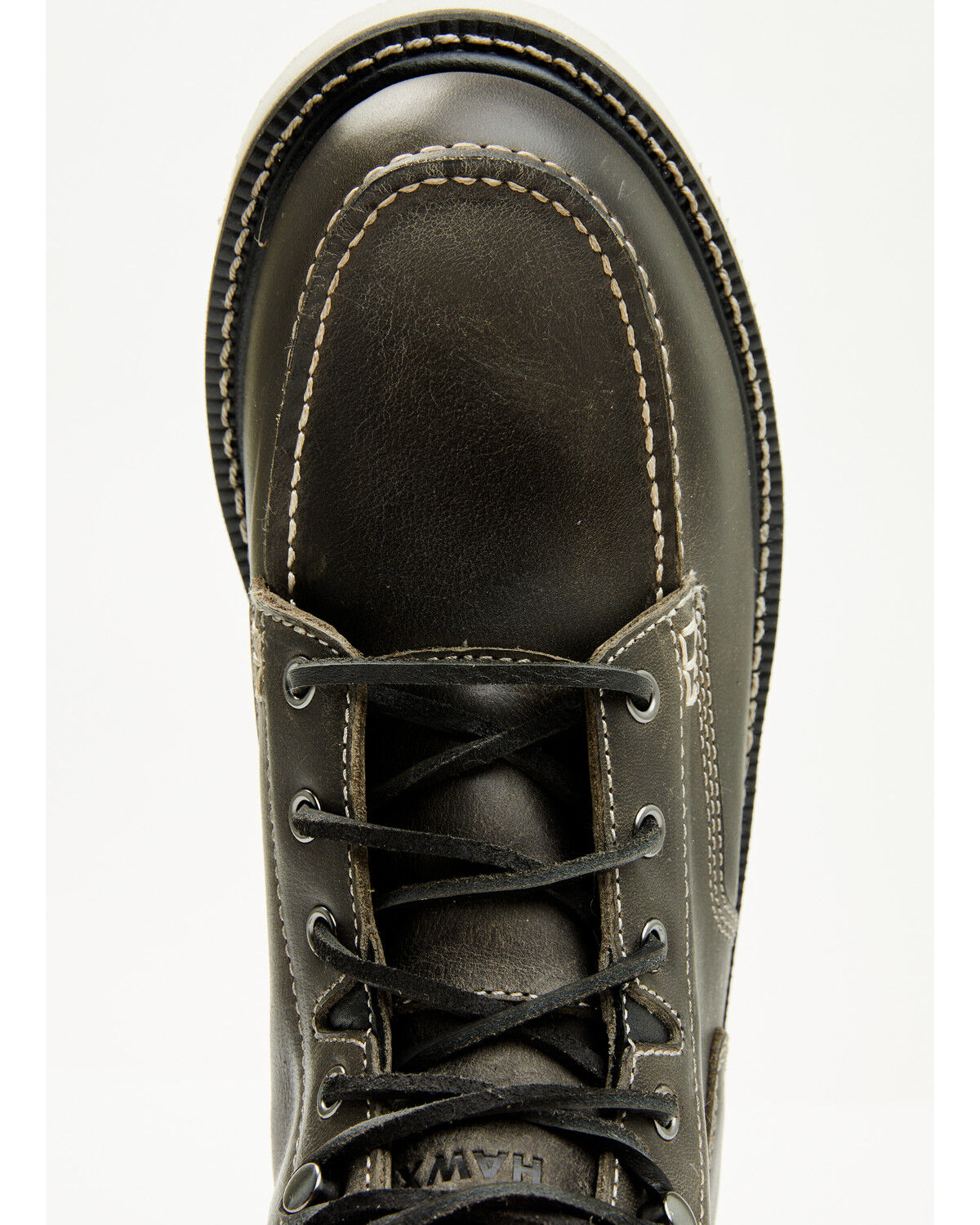 Image #6 - Hawx Men's 6" Lace-Up Moc Work Boots - Soft Toe, Grey, hi-res