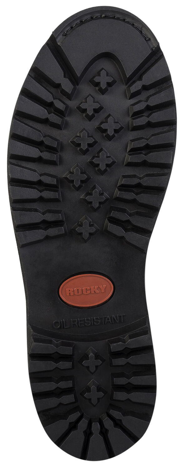 Image #5 - Rocky Men's Side Zipper Duty Boots, Black, hi-res