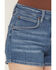 Image #2 - Wrangler Women's Medium Wash Mid Rise May Stretch Denim Shorts, Medium Wash, hi-res