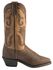 Image #2 - Abilene Women's Sage Inlay Western Boots - Round Toe, Distressed, hi-res