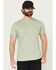 Image #1 - Carhartt Men's Force Relaxed Midweight Logo Pocket Short Sleeve Work T-Shirt, Sage, hi-res