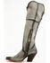 Dan Post Women's Corsette Over The Knee Fashion Western Boots - Snip Toe, Light Grey, hi-res