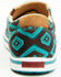 Image #5 - Twisted X Women's Southwestern Pattern Casual Kicks Slip-On Shoes - Moc Toe, Chocolate/turquoise, hi-res