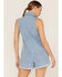 Show Me Your Mumu Women's Medium Wash Reno Sleeveless Denim Romper, Blue, hi-res