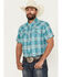 Image #1 - Rock & Roll Denim Men's TEK Southwestern Print Short Sleeve Snap Western Shirt, Cream, hi-res