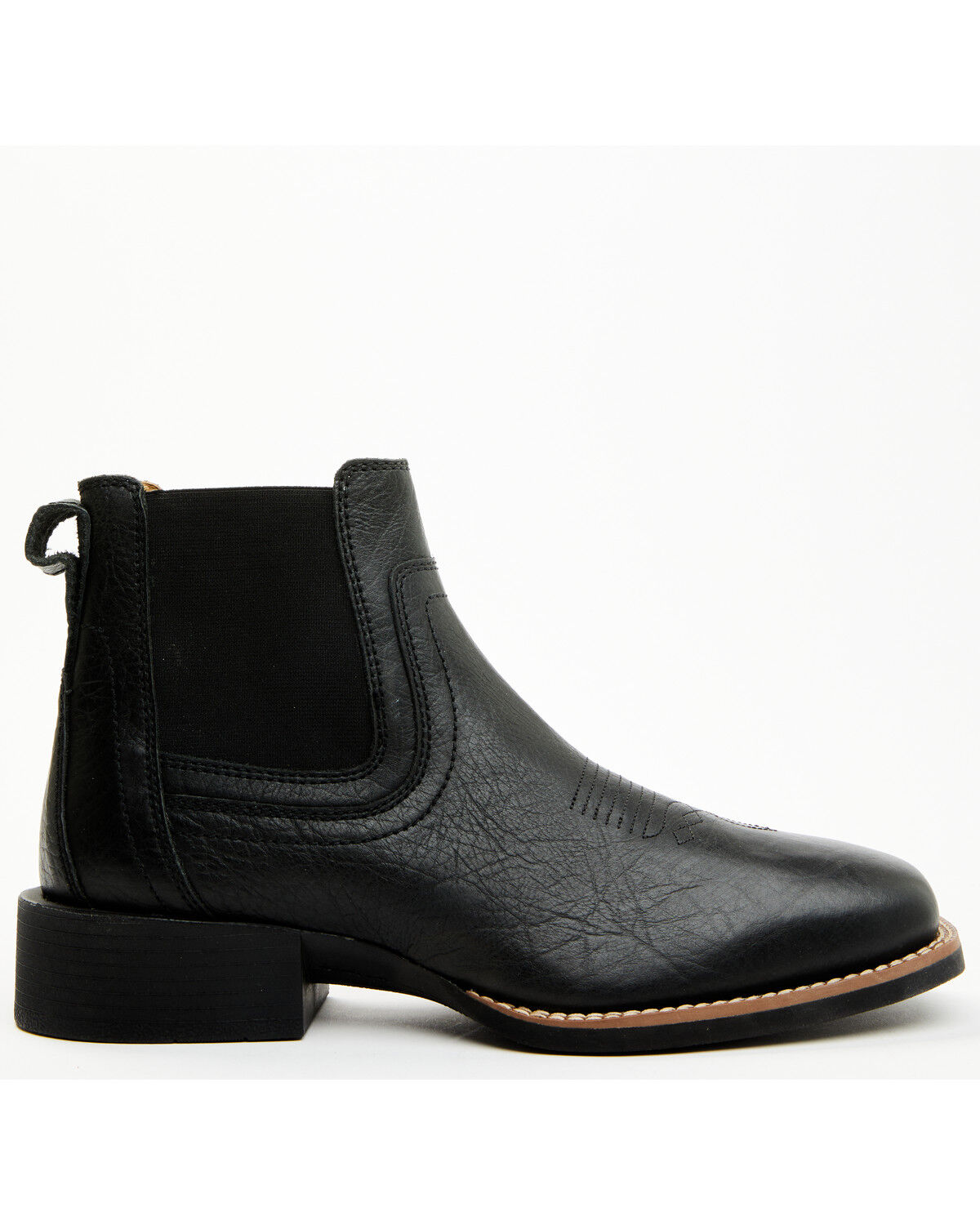 Image #2 - Cody James Men's Ace Chelsea Boots - Broad Square Toe, Black, hi-res