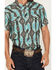 Image #2 - Rock & Roll Denim Men's Boot Barn Exclusive Tek Southwestern Short Sleeve Snap Stretch Western Shirt, Turquoise, hi-res