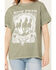 Image #3 - Girl Dangerous Women's Ride Free Relaxed Short Sleeve Graphic Tee, Medium Green, hi-res