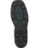 Ariat Groundbreaker Waterproof Western Work Boots - Steel Toe, Brn Bomber, hi-res