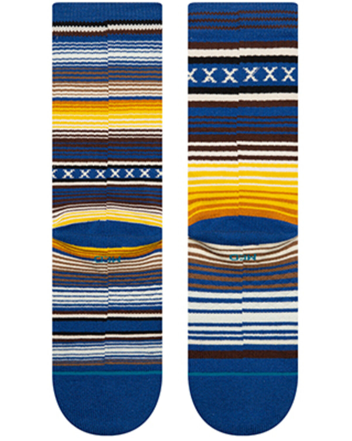 Image #2 - Stance Men's Curren Crew Socks, Blue, hi-res