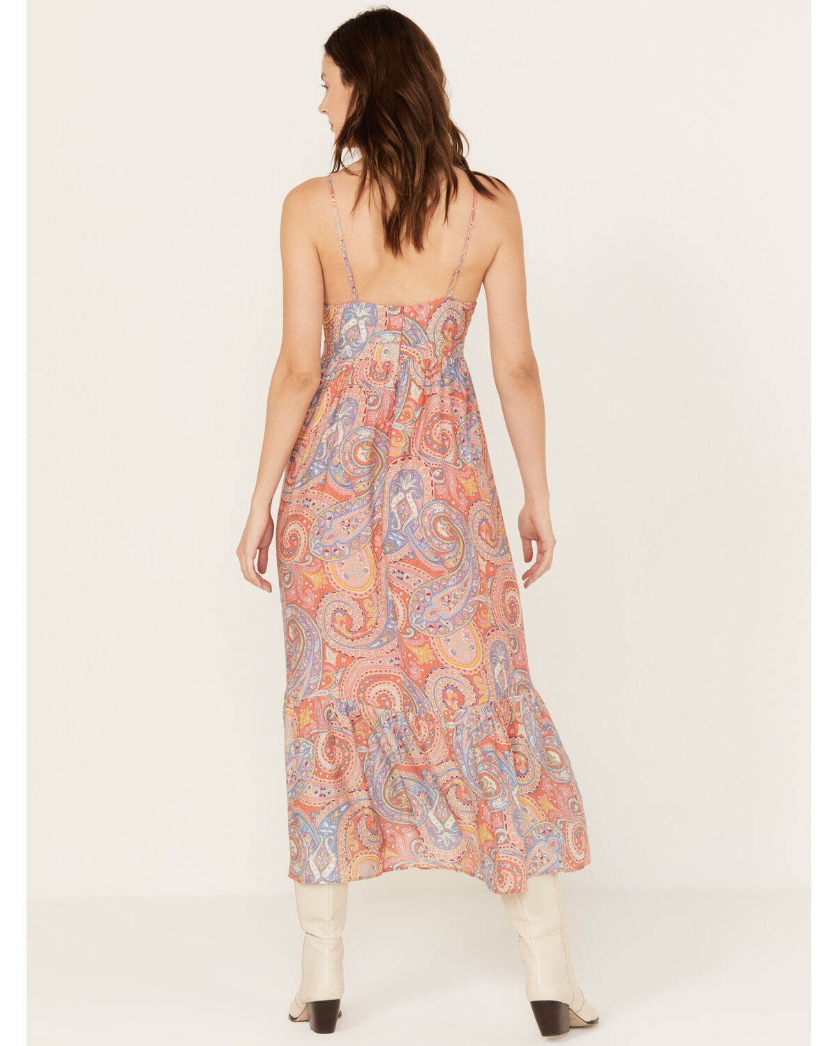 Image #4 - Molly Bracken Women's Isabelle Paisley Print Sleeveless Midi Dress, Multi, hi-res