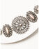 Image #2 - Prime Time Jewelry Women's Pink Stone Concho Bracelet, Silver, hi-res