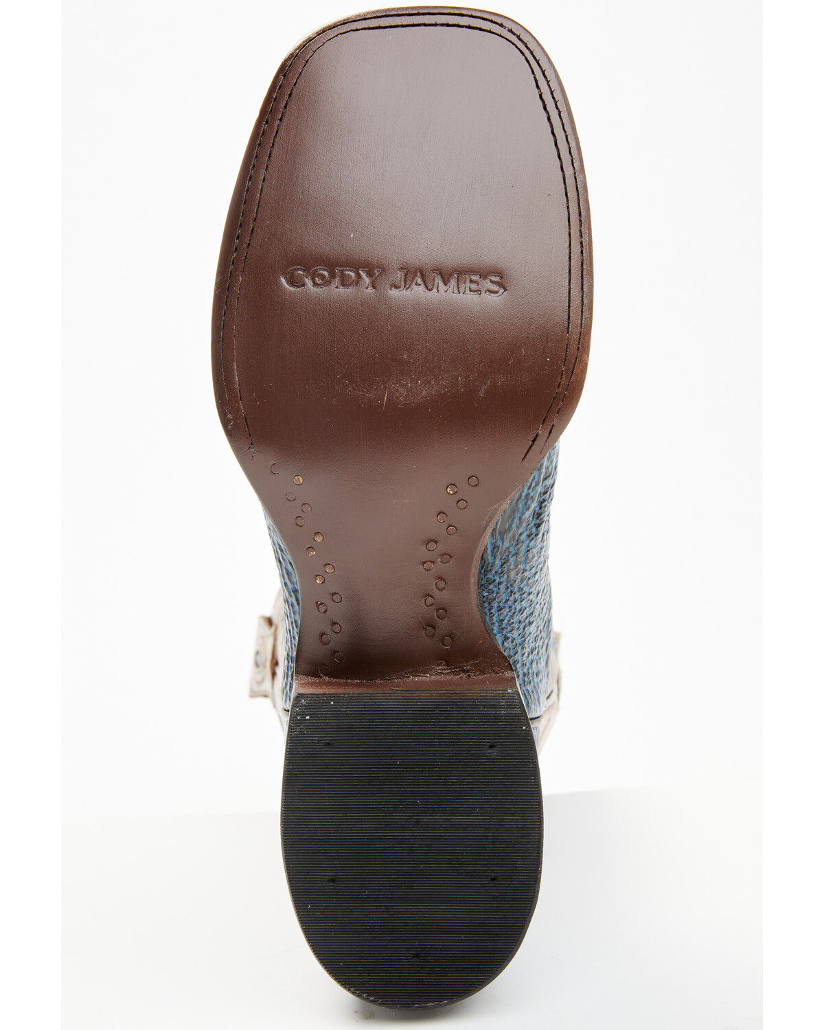 Image #7 - Cody James Men's Exotic Shark Western Boots - Broad Square Toe, Blue, hi-res