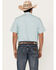 Image #4 - Cody James Men's Agua Dulce Striped Short Sleeve Snap Western Shirt, White, hi-res