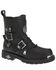 Harley Davidson Men's Distortion Skull Moto Boots - Round Toe, Black, hi-res