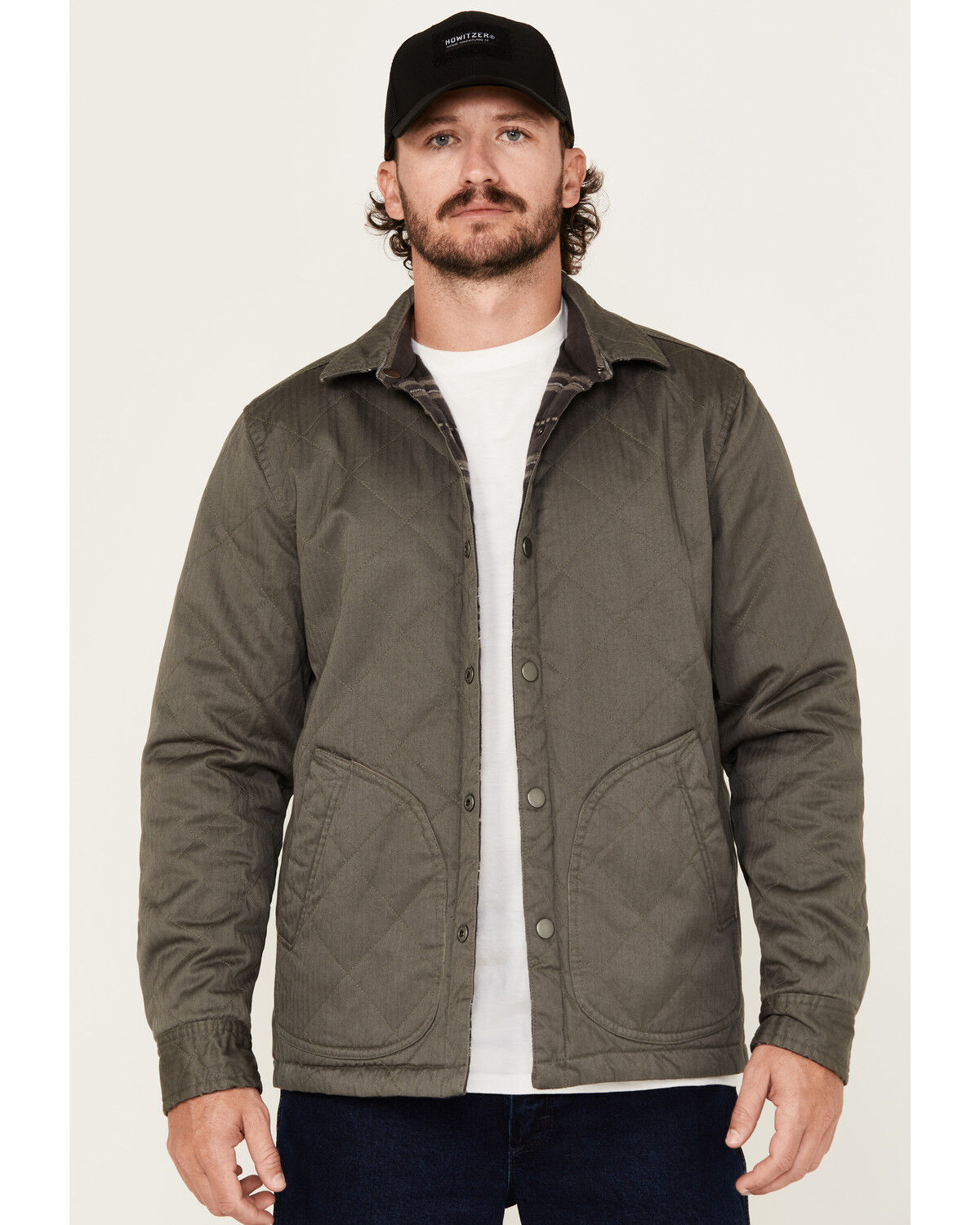 Image #1 - Brothers and Sons Ebbit Reversible Blanket Jacket, Black, hi-res