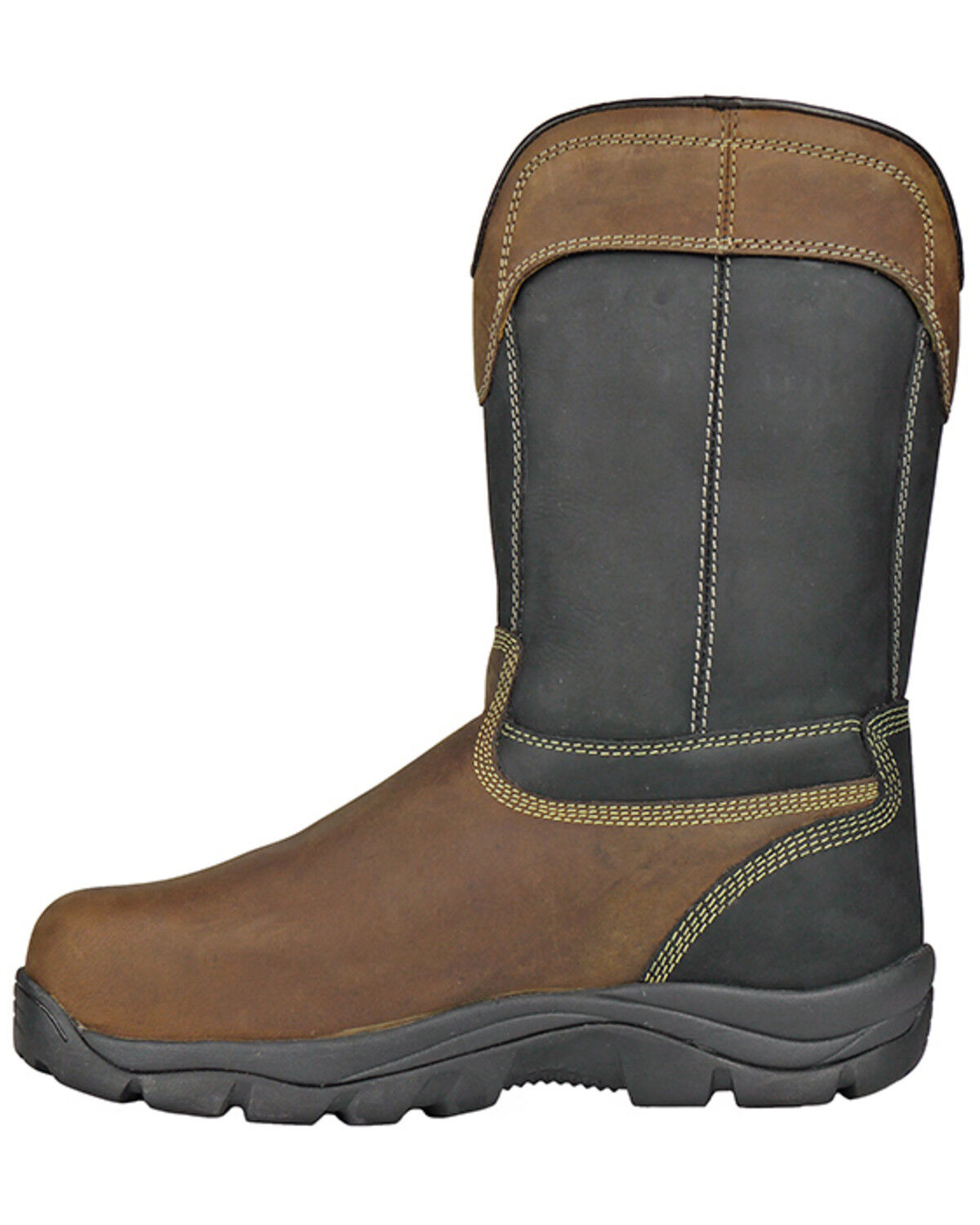Image #3 - Hoss Men's Slag Waterproof Metguard Wellington Work Boots - Composite Toe, Brown, hi-res