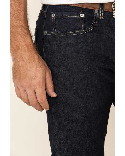 Image #3 - Levi's Men's 502 Dark Hollow Rinse Tapered Stretch Regular Straight Leg Jeans , Blue, hi-res