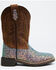 Image #2 - Shyanne Girls' Glitterama Western Boots - Broad Square Toe, Brown, hi-res