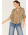 Image #1 - Johnny Was Women's Sugar Burnout Paisley Print Lynn Shirt, Multi, hi-res