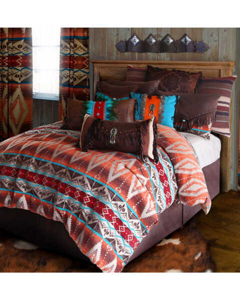 Image #1 - Carstens Mojave Sunset King Bedding - 5 Piece Set, Orange, hi-res