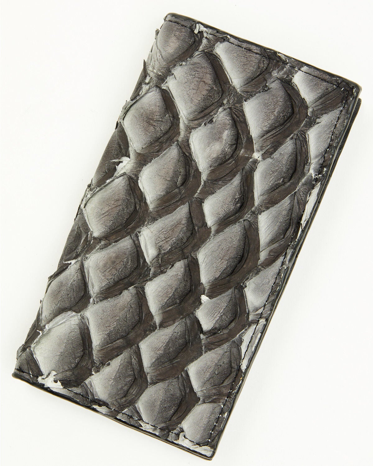 Cody James Men's Exotic Pirarucu Rodeo Wallet, Dark Grey, hi-res