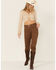 Image #4 - Lush Clothing Cinch Front Pointelle Bell Sleeve Top, Oatmeal, hi-res