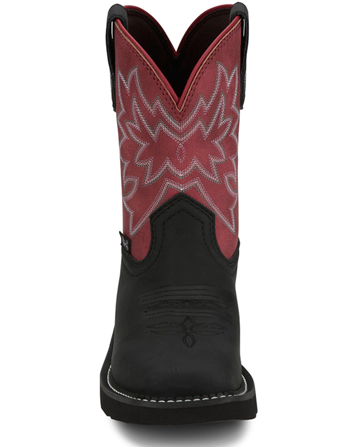 Image #4 - Justin Women's Gypsy Performance Western Boots - Broad Square Toe, Black, hi-res