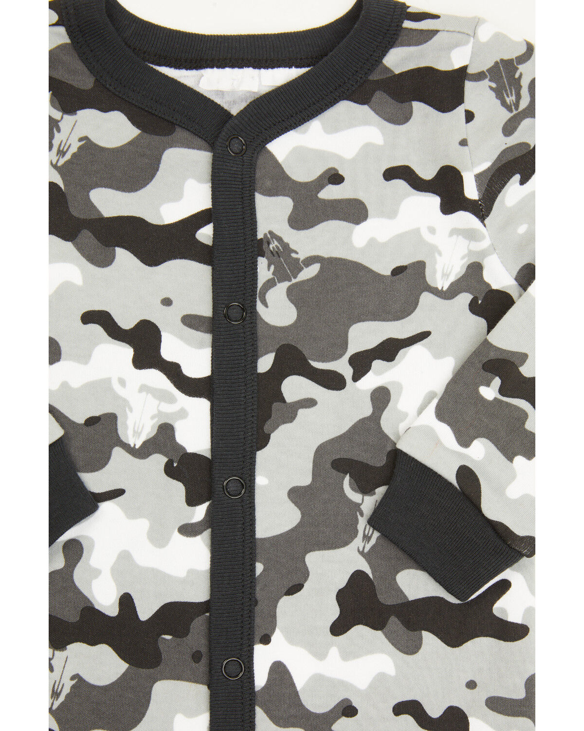 Image #2 - Cody James Infant Boys' Printed Jersey Steer Head & Camo Sleep Set, Black, hi-res