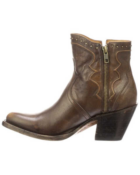 Lucchese Women's Karla Fashion Booties - Round Toe, Wheat, hi-res